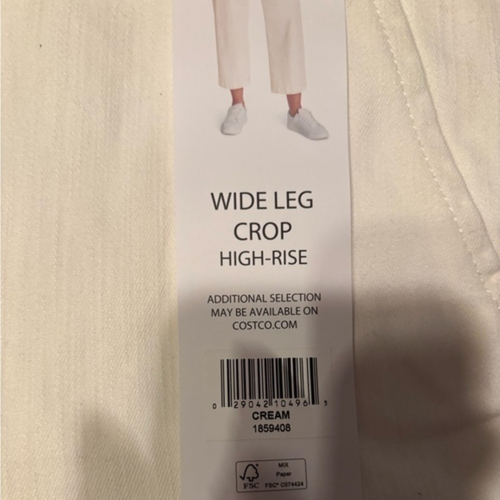 Wide Leg Crop High-Rise Pants